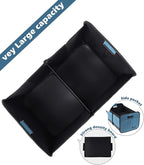 Long Pond Car Trunk Organizer, Storage for SUVs or Sedans, Foldable Cargo Containers with 9 Pockets and Reinforced Handles,