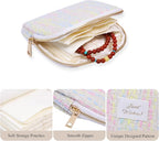 Stratalife Travel Jewelry Case Organizer Gift for Women Portable Jewelry Pouch with Small Bags for Gemstones Crystal Bracelet