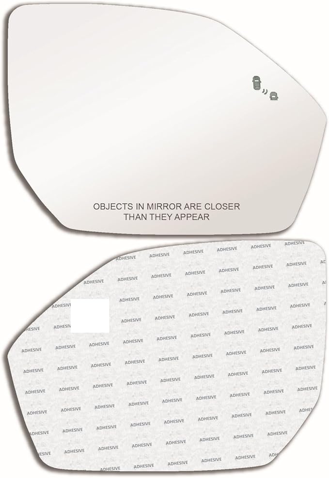 New Replacement Blind Spot Mirror Glass with Full Size Adhesive for 2020-2025 Hyundai Palisade Passenger Side View Right RH