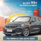 Windshield Sun Shade for BMW X1 E84 2016-2024 2025 Sunshade Front Window Shade Custom Fit X1 E84 Accessories Sun Visor Foldable Shade Blocks UV Rays Accessories