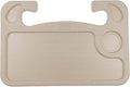 Steering Wheel Tray,Car Table Food Trays for Eating,Laptop Mount,Cars Desk for Driver,Fit Most Auto Vehicle Steering Wheels (Beige, Medium)
