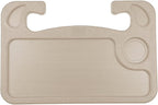 Steering Wheel Tray,Car Table Food Trays for Eating,Laptop Mount,Cars Desk for Driver,Fit Most Auto Vehicle Steering Wheels (Beige, Medium)