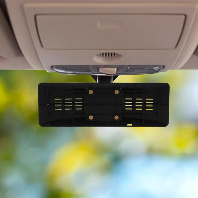 HOMSFOU Rearview Mirror Dash Cam Mount Bracket with Abs Back Plate Panel Universal Driving Recorder Stand for Cars Suvs Trucks Streaming Media Recorder Holder