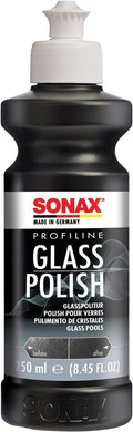SONAX PROFILINE GlassPolish (250 ml) - removes slight scratches, blinding and etching from car windows made from glass. Silicone free | Item No. 02731410