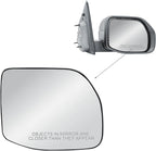 Replacement Passenger Right Side Door Mirror Glass Heated with BLIS (Blind Spot Sensor) and Back Plate for 2022-2025 Ford Maverick Bronco Sport