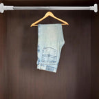 Amosfun Heavy Duty Closet Rod 2pcs Stainless Steel Extendable Clothes Rail 47-80cm Adjustable Tension Pole for Wardrobe and B