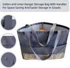 Clothes Hanger Organizer Holder for Space Saving, Fresheracc Hanger Triangle Storage Bag with Handles for Closet Tidier Laund