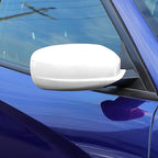 Voodonala for Charger Rearview Mirror Cover Decoration Trim for 2010-2020 Dodge Charger, White ABS 2pcs