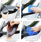 Car Ox Horn Side Rearview Mirror Cover Wing Mirror Protect Decorate Covers Auto Exterior Decoration Accessories for Toyota Camry 2018 2019 2020 2021 2022 2023 2024 2025(Bright Black)
