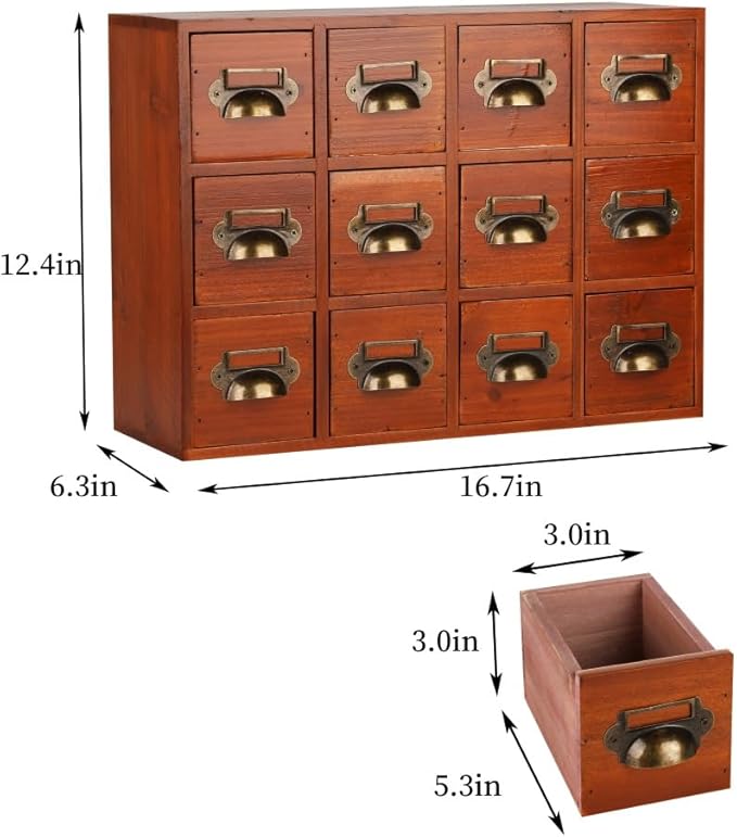 Apothecary Drawers Apothecary Cabinet with Drawers Card Catalog Cabinet Wooden Card Catalog Wooden Storage Box for Desktop Or