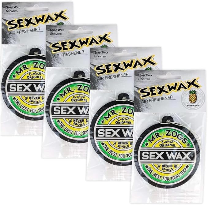 Sex Wax Coconut Air Fresheners: (4-Pack)