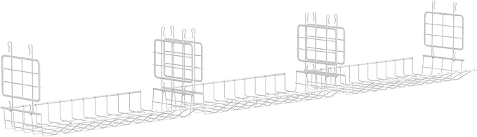 ClosetMaid Hideaway Behind-the-Hangers Hanging Wire Shelf for Closets, Pantries, Laundry Rooms (3-Pack)