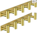 VAEHOLD Hat and Coat Wall Mount Rack - Hooks for Robes, Bags, Keys, and Towels - Bathroom Towel Hanger Organizer (Gold, “T“ S