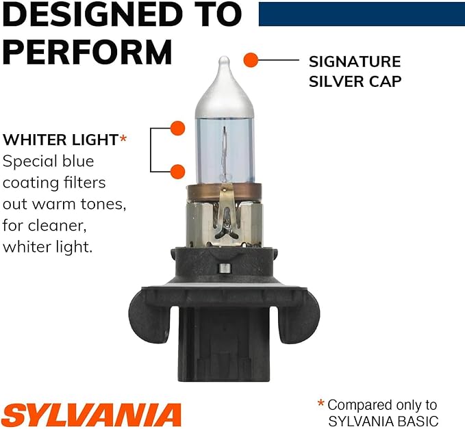 SYLVANIA - H13 SilverStar - High Performance Halogen Headlight Bulb, High Beam, Low Beam and Fog Replacement Bulb, Brighter D