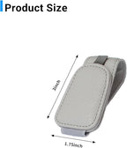 Yuoyar 4 Packs Magnetic Sunglass Holder for Car Visor - Universal Sunglasses Clip for Different Size Eyeglasses - Convenient Interior Car Accessories (4Pcs Grey)