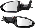 TRQ Driver & Passenger Side Power Heated Memory Mirrors Paint to Match with Housing Turn Signal Compatible with 2019-2022 Vol