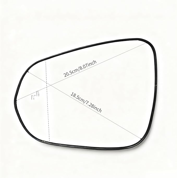Compatible with Lexus RX350 2016-2020, NX200T 2015-2017, NX300 2018-2020 Driver Side Mirror Glass - Left Side Mirror Glass With Power Heated, Blind Spot Detection Indicator