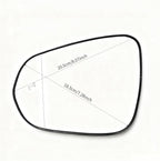 Compatible with Lexus RX350 2016-2020, NX200T 2015-2017, NX300 2018-2020 Driver Side Mirror Glass - Left Side Mirror Glass With Power Heated, Blind Spot Detection Indicator