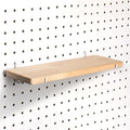 Solid Wood Pegboard Shelf, High Balance and No tilt, Pegboard Accessories, Wooden Pegboard Shelves for 1/4" Pegboard,1 Pack
