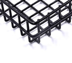 Black Metal Wire Hanging Basket, Multifunction Creative Mesh Wall Grid Holder Storage Organizer Plant Holder Shelf Flower Pot