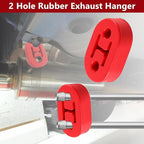 Exhaust Rubber Hanger, rubber muffler hangers. Rubber Insulator Bushing Mount, rubber exhaust mounts with 2 Holes 0.47 Inch, 