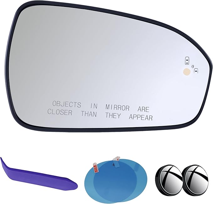 EAP Passenger Side Mirror Glass Compatible with Ford Fusion 2013-2021, Heated with Blind Spot DS7Z17K707C KS7Z17K707A