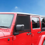 Front Window Sun Shade Covers Elasticized Breathable Mesh Car Side Window Screens Net UV Protection Sunshade for Jeep Wrangler TJ JK JL & Gladiator JT 1997-2024,2PCS