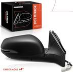 A-Premium Passenger Side Power Door Mirror - Compatible with Honda CR-V 2017-2022 - Heated Manual Folding Black Outside Rear View Mirror w/Turn Signal and Blind Spot Detection