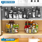 Lazy Susan Organizer Turntable Storage Container Rotating Organizer Spinning Organizer Bins SANNO Produce Saver Containers fo