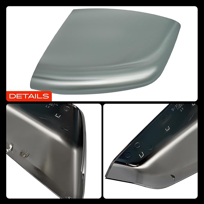 A-Premium 2 PCS Driver and Passenger Side Rearview Mirror Covers Caps - Compatible with Chevy Chevrolet Equinox & GMC Terrain, 2018 2019 2020 2021 2022 2023 2024 - Chrome