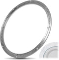 Lounsweer 24 Inch Lazy Susan Hardware Mute Aluminum Alloy Turntable Bearing Large Mute Heavy Duty Swivel Plate 620 Lbs Load L