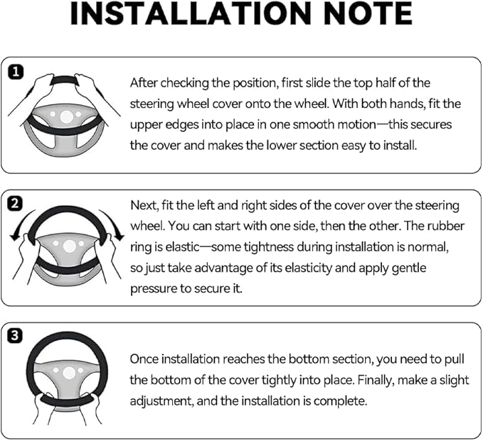 Customized Steering Wheel Cover Compatible with Mazda, Premium Nappa Leather&Bright Carbon Fiber Texture Steering Wheel Cover, with Coasters and 3-in-1 USB Fast Charging Cable (Red)
