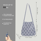 BeeGreen Reusable Grocery Shopping Bag -Travel Tote Bag - Foldable Compact Sturdy Bags