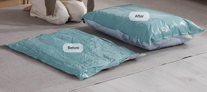 Vacuum Storage Bags for Clothing - NeatNest Mixed Set, Includes Roll-Up, Flat, Cube Bags in Multiple Sizes for Travel and Hom