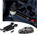 Seat gap filler Compatible with Crosstrek/Forester.Deeper Than Standard Retail Models(7.5cm)|Added Cup Holder (2 Fixed Points) + Hooks + Charging Cable Port |2pcs Black| Free Window Break Hammer 1pcs|