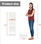 4-Tier Wall Shelf Unit with RGB Lights, Floating Lack Shelf for Home Decor, Wall Mounted Vertical Display Shelf for Bedroom L