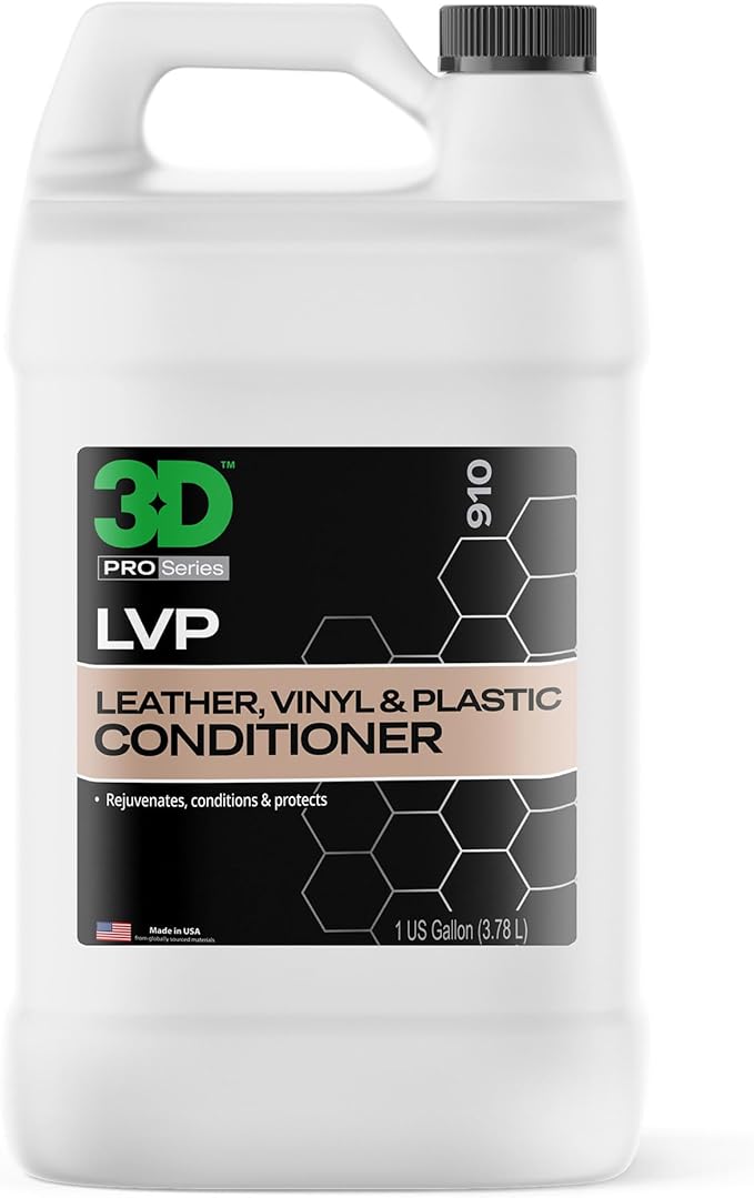 3D Leather, Vinyl & Plastic Conditioner | Restores, Conditions & Protects Car Interiors | Non-Greasy UV Protection for Seats,