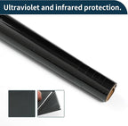 Motoforti Nano Ceramic Car Window Tint Film VLT 34% IRR 52% UVR 61% Black 5ft x 30inch Privacy Film 2mil PET 1 Pc