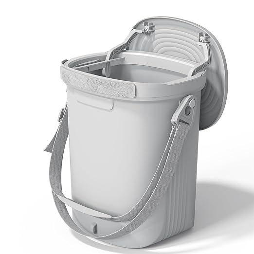 Waterproof Car Garbage Can, 1.9 Gallon Soft Silicone Hanging Trash Can for Car with Lid, Easy to Clean Multi-Purpose Automotive Garbage Bin