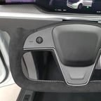MEWANT Hand Stitched Tesla Model S Yoke Steering Wheel Cover Wrap for Tesla Model S 2021-2023 / Model X 2021-2023 Tesla Yoke Steering Wheel Accessories