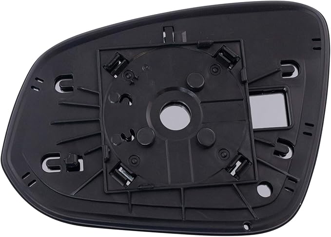 TRQ Passenger Side Mirror Glass with Backing Plate Non-Heated Compatible with 2013-2015 Toyota RAV4 TO1325121