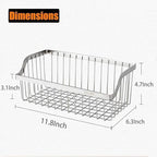 Wire Baskets, SUS304 Stainless Steel Storage Baskets, Durable Baskets for Storage Wall Mount, Hanging Wire Baskets Wall Mount