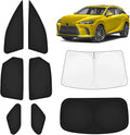 KUST Car Window Shades for Lexus RX 2023-2025 2026 Windshield Sun Shade Side Window Cover UV Block Privacy Protection RX 350 RX 350h Accessories for Camping Blackout Rear Back Full Set 8PCS
