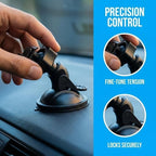 4 Pack Universal Car Dash Cam Mount - Vacuum Suction Cup Holder with 4 Interchangeable Heads for GPS Navigation and Dashboard Recorder(F Heads)