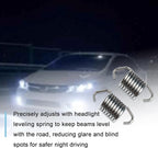 2-Pack Compatible Universal 459461 Left & Right Headlamp Adjustment Spring, Headlight Leveling Spring, Replacement Headlight Tension Spring, Auto Headlamp Mounting Spring, Headlamp Spring Kit