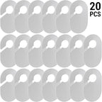 20 Pack Clothing Rack Size Dividers Blank Closet Separators for Clothes Baby Closet Size Divider Hooks Wardrobe Large Hangers