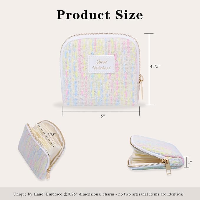 Stratalife Travel Jewelry Case Organizer Gift for Women Portable Jewelry Pouch with Small Bags for Gemstones Crystal Bracelet