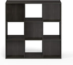 Furinno Pelli Cubic Storage Cabinet, 3x3, Espresso