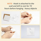 Jetec 12 Pieces Acrylic Wall Mounted Coat Hooks Hat Rack Robe Single Organizer Adhesive Clear Wall Hook Decorative for Clothe