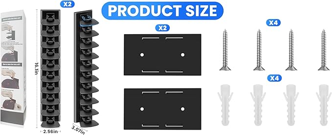 hat rack, one package includes two hat racks, capable of holding up to 40 baseball caps total, featuring a simple structure, 